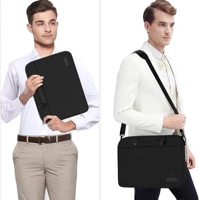 Alt view image 6 of 7 - 15 15.6 16 Inch Laptop Sleeve Case with Strap & Handle Notebook Computer Case Briefcase Carrying Bag for HP/Dell/Lenovo/Asus/Acer