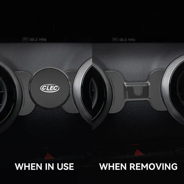 Alt view image 3 of 7 - Car Phone Holder fit for Audi A3 S3 RS3 8V 2014-2020 Strong Magnetic Phone Mount Adjustable Air Vent Car Dashboard Cell Phone Mount fit for Any inches Smartphone