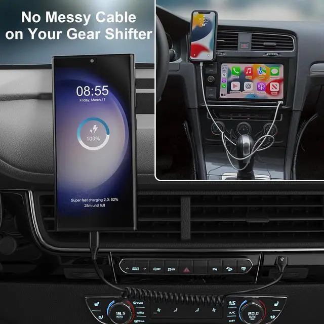 Alt view image 5 of 7 - Coiled USB C Cable 6FT Retractable USB C Charger Cable for Car Fast Charging Android Type C Cord for Samsung Galaxy A54 S23 A24 A14 A13 5G Z Flip5 Flip4 Fold5 4 A23 A53 S22 S21 S10 Pixel 7a 7 6 Pro