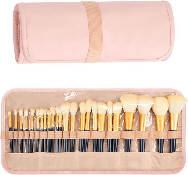 Makeup Brush Holder Makeup Brush Organizer Travel Makeup Brushes Bag Cosmetic Bags Pouch for Women Eyebrow Pencil Brushes Makeup Artist Pink Newegg