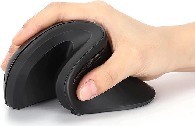 Unipows Bluetooth Ergonomic Mouse, 2.4G Silent Vertical Wireless Mouse,  Dual Mode Ergo Optical Mice with Adjustable DPI 1000/1600/2400, for Laptop