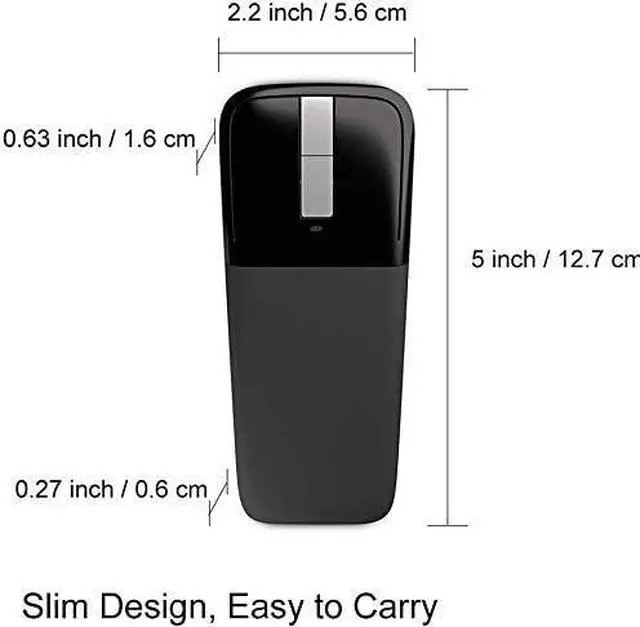 Alt view image 5 of 6 - Wireless Mouse Foldable Folding Mice for Microsoft Laptop PC Mac