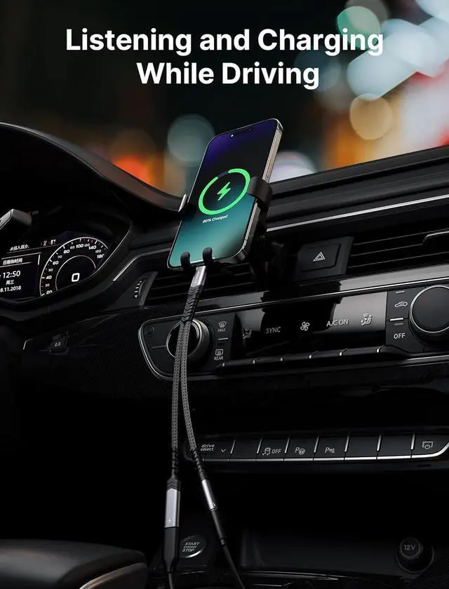 Alt view image 5 of 7 - USB C to 3.5mm Headphone and Charger Adapter 2-in-1 Type C to Aux Audio Jack with PD 60W Fast Charging Dongle Cable Compatible with iPhone 16 Pro Max/15 Pro Max Galaxy S24/S23 Ultra Pixel 7