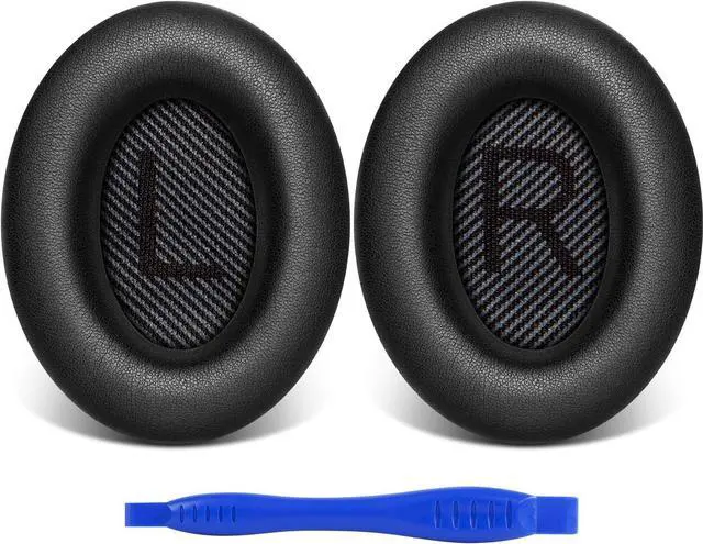 Main image of Ear Pads for  Quiet Comfort 35 Soft Protein Leather Replacement Earpads Ear Cushions Ear Pad for  QC 35/25 / 15 QC2 / Ae2 / Ae2i / Ae2W / Sound Link/Sound True (Black)