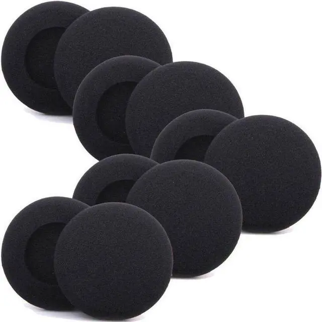 Alt view image 2 of 3 - Foam Ear Pad Replacement Cushions Headphone Earphone Headset Disposable Sponge Covers 5 Pairs (45mm)