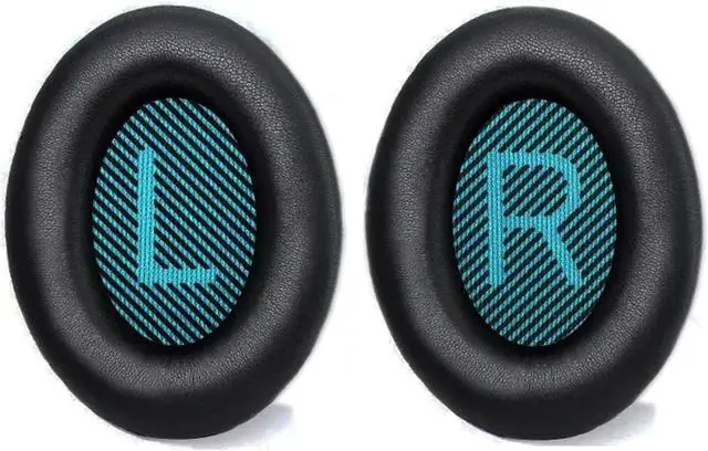 Alt view image 2 of 7 - Headphones Replacement Ear Pads for QuietComfort QC35/35ii/25/2/15 Ear Cushions for QC35 QC35ii QC25 QC2 QC15 Ae2 Ae2i Ae2w Sound True & SoundLink (Around-Ear Series Only) Protein Leather