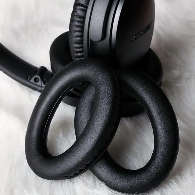 Alt view image 5 of 7 - Headphones Replacement Ear Pads for QuietComfort QC35/35ii/25/2/15 Ear Cushions for QC35 QC35ii QC25 QC2 QC15 Ae2 Ae2i Ae2w Sound True & SoundLink (Around-Ear Series Only) Protein Leather