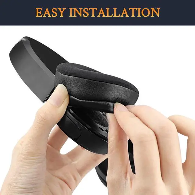 Alt view image 6 of 7 - Cooling Gel Earpads Replacement for  WH-CH500/CH510/CH520 MDR-ZX100/ZX110/ZX110NC/ZX220/XB200/ZX300/ZX330BT MDR-V100/V150/V200/V250/V300/V400 Ear Pads Cushions for DR-BT101 - Black