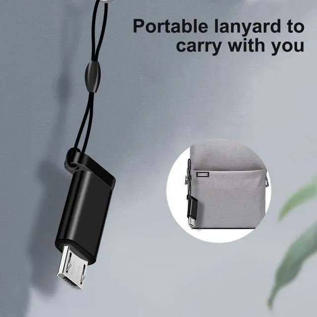 Alt view image 3 of 7 - USB C to Micro USB Adapter Under 5 USB Type C to Micro USB Converter USB C Micro Cellphone OTG Connector with Keychain Compatible with Samsung Galaxy S7 Nexus 5/6 Android Phone (Pack of 2 Adapter)