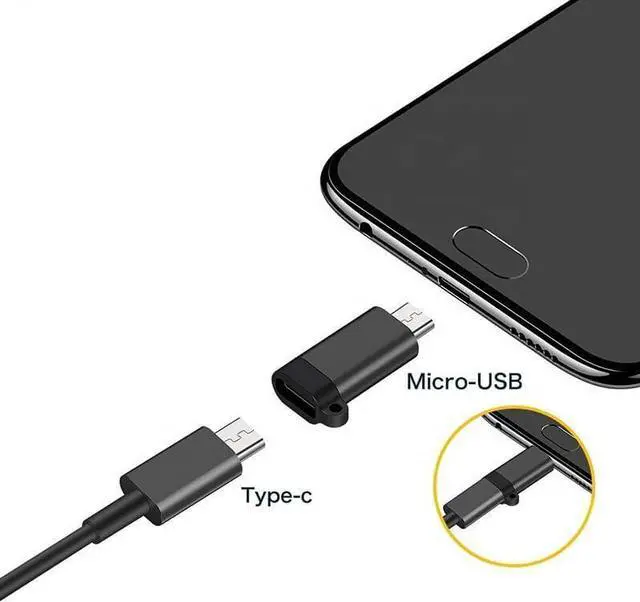 Alt view image 7 of 7 - USB C to Micro USB Adapter Under 5 USB Type C to Micro USB Converter USB C Micro Cellphone OTG Connector with Keychain Compatible with Samsung Galaxy S7 Nexus 5/6 Android Phone (Pack of 2 Adapter)
