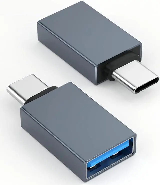 Main image of USB-C to USB Adapter (2 Pack) USB-C Male to USB-A 3.0 Female OTG Adapter Type-C to USB 3.0 Compatible with MacBook Pro Mac Book iPad Microsoft Surface Mobile Phone and Type-C Devices
