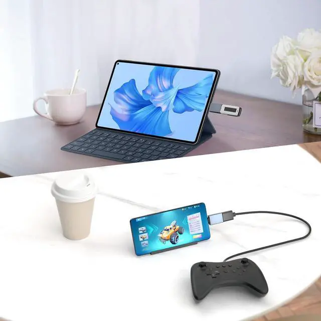 Alt view image 5 of 7 - USB-C to USB Adapter (2 Pack) USB-C Male to USB-A 3.0 Female OTG Adapter Type-C to USB 3.0 Compatible with MacBook Pro Mac Book iPad Microsoft Surface Mobile Phone and Type-C Devices
