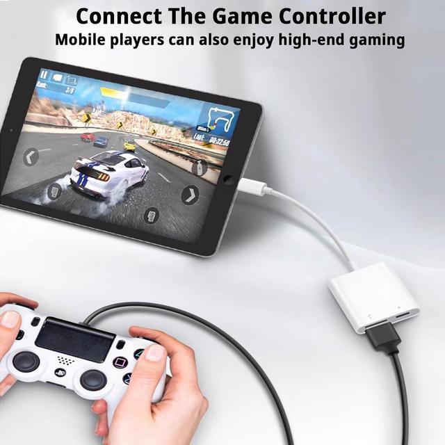 Alt view image 5 of 6 - [Apple MFi Certified] Lightning to USB Camera Adapter with Charging Port Portable USB 3.0 Female OTG Cable for iPad to Connect Card Reader USB Flash Drive Compatible for iPhone iPad