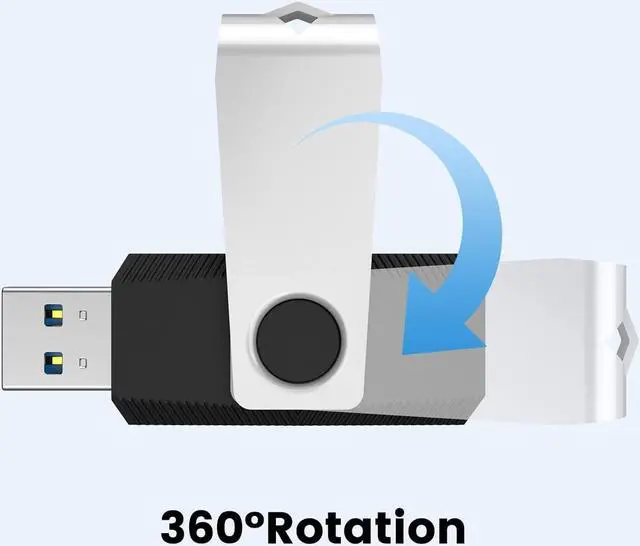 Alt view image 3 of 7 - 10 Pack 8GB USB Flash Drive USB 2.0 Swivel Metal Memory Stick Thumb Drives Pen Drive Jump Drive for Data Storage (4 Mixed Color)