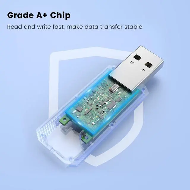 Alt view image 6 of 7 - 10 Pack 8GB USB Flash Drive USB 2.0 Swivel Metal Memory Stick Thumb Drives Pen Drive Jump Drive for Data Storage (4 Mixed Color)