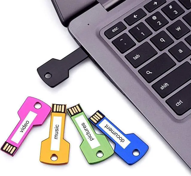 Alt view image 6 of 6 - 64GB USB Flash Drive 5 Pack Thumb Drive USB Key Jump Drive Cute Flash Drive 2.0 Portable Waterproof Memory Sticks for Computers Zip Drive Pendrive Colorful
