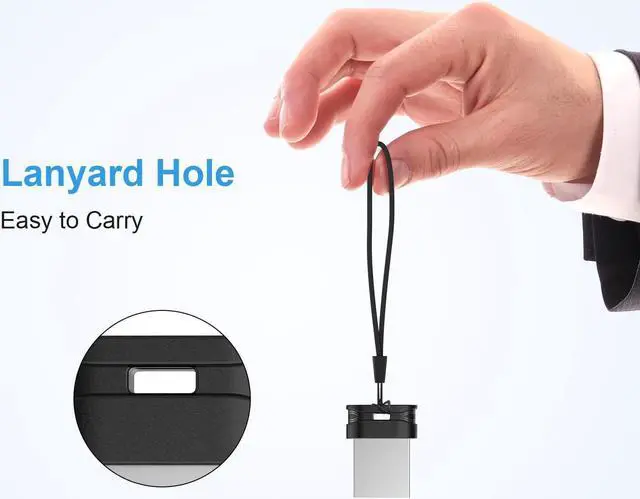 Alt view image 6 of 7 - USB Stick 128GB USB 3.0 Flash Drive with Lanyard 128G Mini Fit Memory Stick Ultra Slim Thumb Drive Zip Drive for PC Desktop-Black
