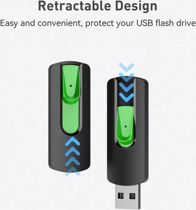 Alt view image 3 of 7 - 32GB Flash Drive 10 Pack 32GB USB Flash Drives Slide Retractable Thumb Drive Bulk USB 2.0 Memory Stick Zip Drive Jump Drive 32GB USB Drives (10 Pack 5 Mixed Colors)