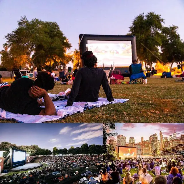 Alt view image 6 of 7 - 19ft Inflatable Projector Movie Screen for Outside and Indoor Theater Projector ScreenSupports Front and Rear ProjectionIncludes a Powerful Fan, Strapping, Repair Kit and Storage Bag