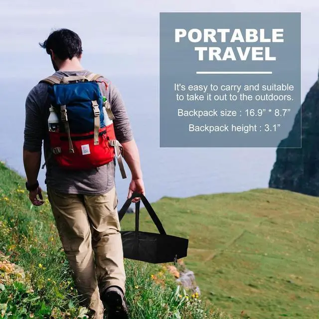 Alt view image 6 of 7 - Projector Screen with Stand 80 inch Portable Projection Screen 16:9 4K HD Projections Movies Screen with Carry Bag for Indoor Outdoor Home Theater Backyard Cinema Travel