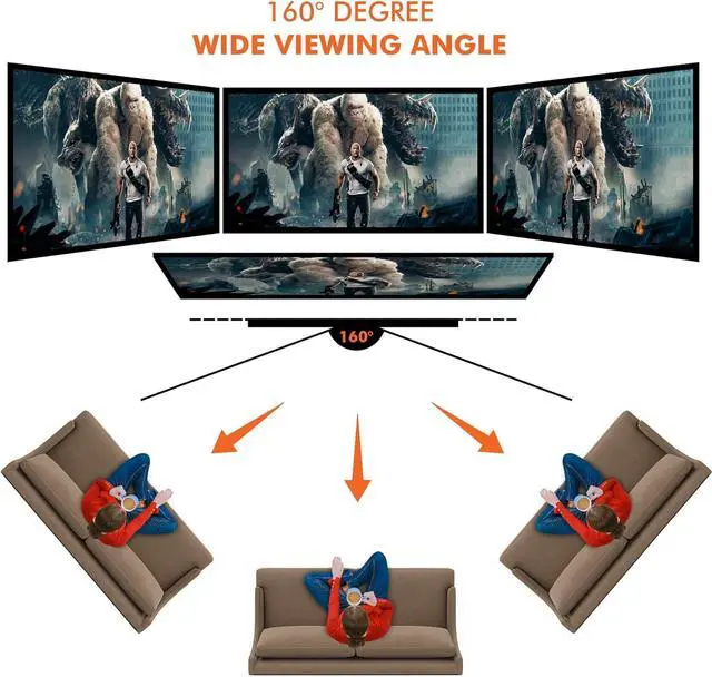 Alt view image 7 of 7 - Pyle Projector Screen with Stand - 80'' 16:9 HD 4K Portable Lightweight Freestanding Foldable Indoor Outdoor Movie Projection Display with Frame for Home Theater