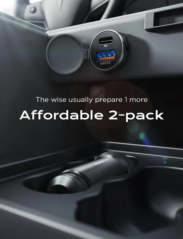 Alt view image 5 of 7 - LISEN 54W Car Phone Charger USB C, Cigarette Lighter Adapter, Car Accessories for iPhone, USB C Car Charger Adapter USBC Type C 12v, for 17 iPhone 16 Pro Max 15 14 13 12, Samsung Google iPad Andorid