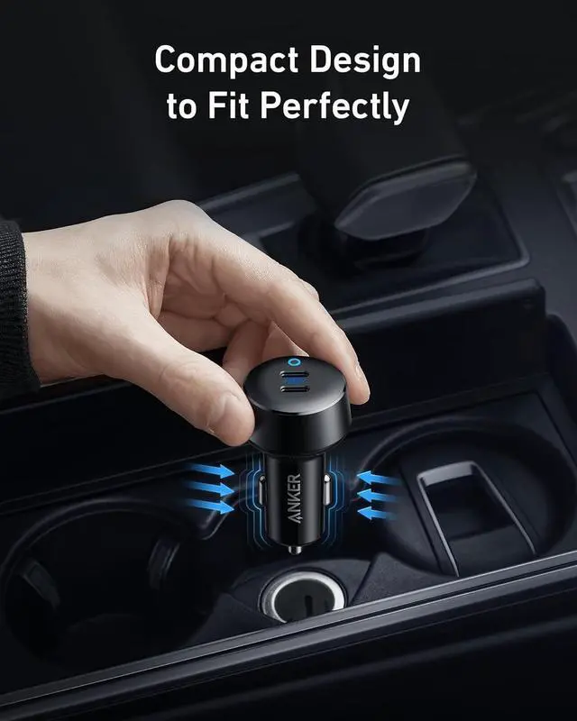 Alt view image 5 of 7 - USB C Car Charger 40W 2-Port PowerIQ 3.0 Type C Adapter iPhone 16 Car Charger PowerDrive III Duo with Power Delivery for iPhone 16/15/14/13