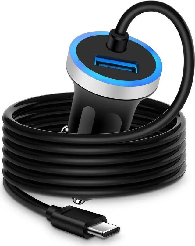 Main image of Cell Phone Car Charger for Samsung Galaxy A16 A25 A15 5G A13 A14 A24 A03s S25 S24 FE S23 S22 Ultra S21 S20 iPhone 15, USB C Cigarette Lighter Adapter Usbc Cord Fast Charging Typec Cargador Cable Auto