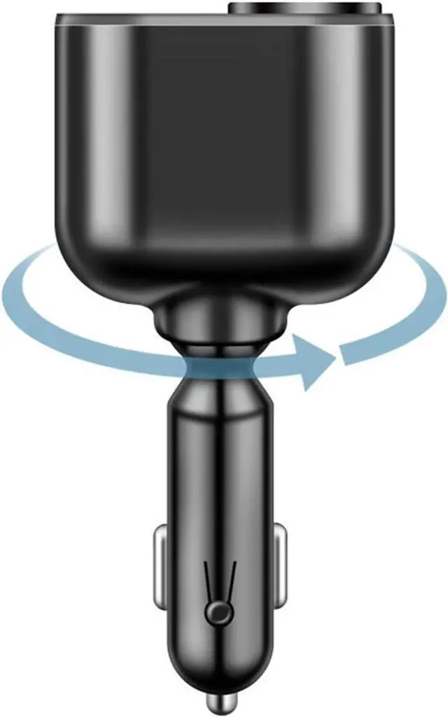 Alt view image 3 of 7 - 4 in 1 USB C Car Charger Multi USB Cigarette Lighter Adapter Socket Splitter with 4 Ports USB Type C PD Fast Car Charger SD Adapter for All Device Charging iOS & Android Cell Phones