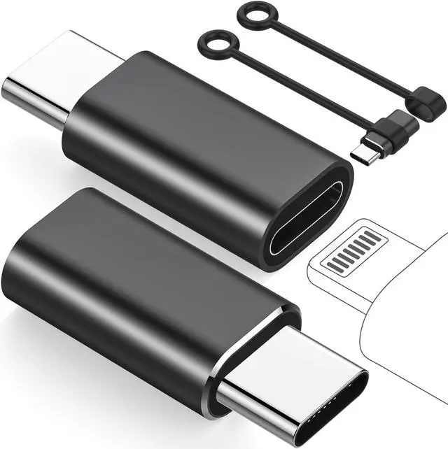Main image of for Lightning Female to USB C Male Adapter USB Type C Charger Connector for iPhone 15 Series Support 27W PD Fast Charger Data Transfer for  i-pad NOT for Audio/OTG with Anti-Lost Loop