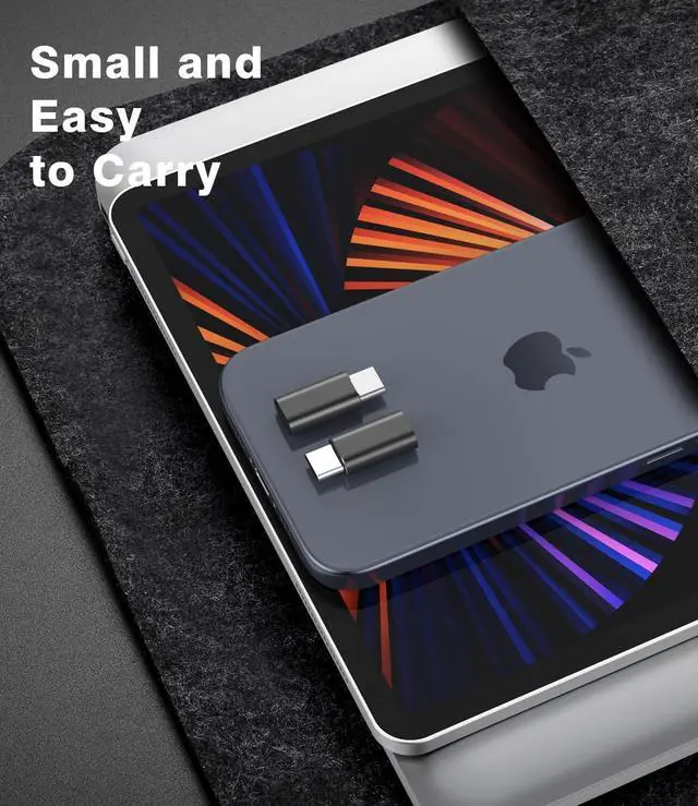 Alt view image 7 of 7 - for Lightning Female to USB C Male Adapter USB Type C Charger Connector for iPhone 15 Series Support 27W PD Fast Charger Data Transfer for  i-pad NOT for Audio/OTG with Anti-Lost Loop
