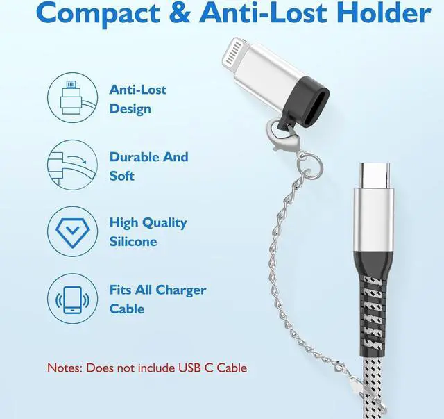 Alt view image 4 of 7 - 3Pack USB C Female to Lightning Male Adapter  MFI Certified Accessories for iPhone 14 Pro / 14 Pro Max / 14/14 Pius /13 Pro13 Pro/Max/13113 Mini/12 Pro/12 Pr Max/1212 Mini /11 Pro /11 Pro Max /1