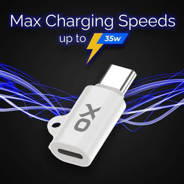 Alt view image 3 of 7 - Lightning to USB C Adapter - Ultra-Fast Charging  USB C Adapter.  MFi Certified for iPhone 15 with USBC. USB-C to Lightning Adapter (35W Adapter 2-Pack)