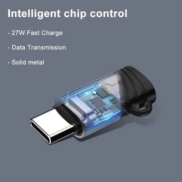 Alt view image 4 of 6 - 2-Pack Lightning Female to USB C Male Adapter Fast Charge Lightning Female to USB Type-C Male Adapter - Sturdy Compact Universal Compatibility for iPhone 15/15 Pro/15 Pro Max/15 Plus