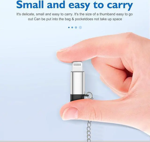Alt view image 5 of 7 - 3Pack USB C Female to Lightning Male Adapter  MFI Certified Accessories for iPhone 14 Pro / 14 Pro Max / 14/14 Pius /13 Pro13 Pro/Max/13113 Mini/12 Pro/12 Pr Max/1212 Mini /11 Pro /11 Pro Max /1