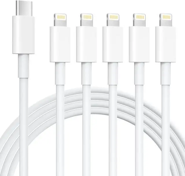 Main image of iPhone Charger 5 Pack 6FT USB C to Lightning Cable MFi CertifiediPhone Charger Fast Charging iphone lightning cable iphone charger cord for iPhone 14/13/12/12 Pro Max/11/Xs Max/XR/X