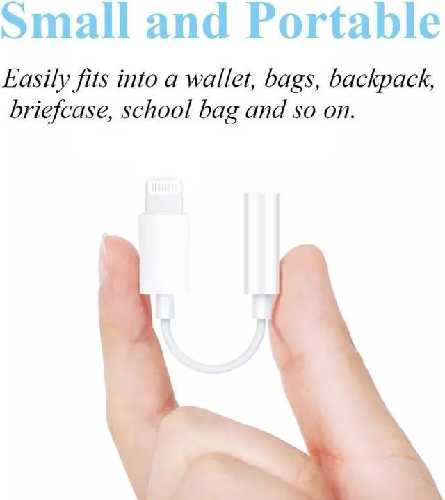 Alt view image 5 of 7 - MFi Certified 2 Pack Headphone Jack Adapter Lightning to 3.5mm Earphone Jack Adapter 3.5mm Audio Cord Adapter Dongle Compatible with iPhone 14 Pro13 12 11 XS XR X 8 7 iPad iPod