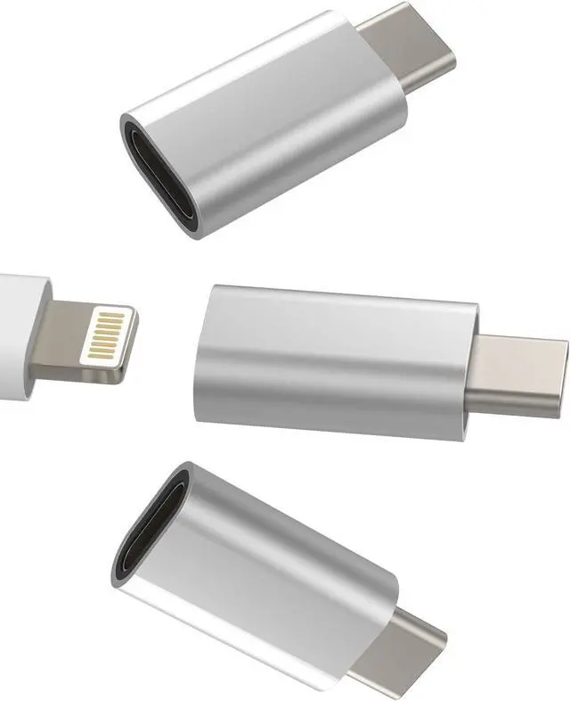 Main image of USB C Male to Lightning Female 3pack Charging Cable Adapter  iPhone15 Pro Max Plus Ipad Pro Air Mini Type Charger Connector Compatible for Galaxy Note S9 S10 S20 S21 S22 S23 Ultra Z Flip LG Cord
