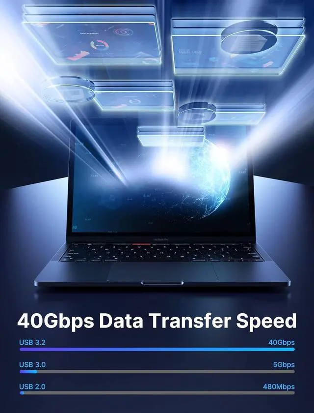 Alt view image 3 of 7 - 90 Degree USB C Male to Female Adapter 2-Pack 40Gbps Data Transfer PD 100W Type C 3.1 Extender for Switch 2 Switch OLED ROG Ally Steam Deck VR MacBook iPad iPhone Air/17/16/15 and More