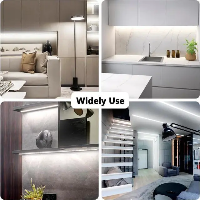 Alt view image 5 of 7 - White LED Strip Lights 20ft Dimmable Super Bright 24V Led Tape Light 6500K 360 LEDs Lights for Bedrooms Mirror Kitchen Home Decoration Daylight White