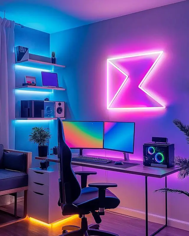 Alt view image 6 of 7 - LED Strip Lights 3 Pre-Cut 12Inch/36Inch LED Light Strip Flexible Color Changing 5050 LED Accent Kit with RF Remote Power Supply and Connectors for TV Home DIY Decoration