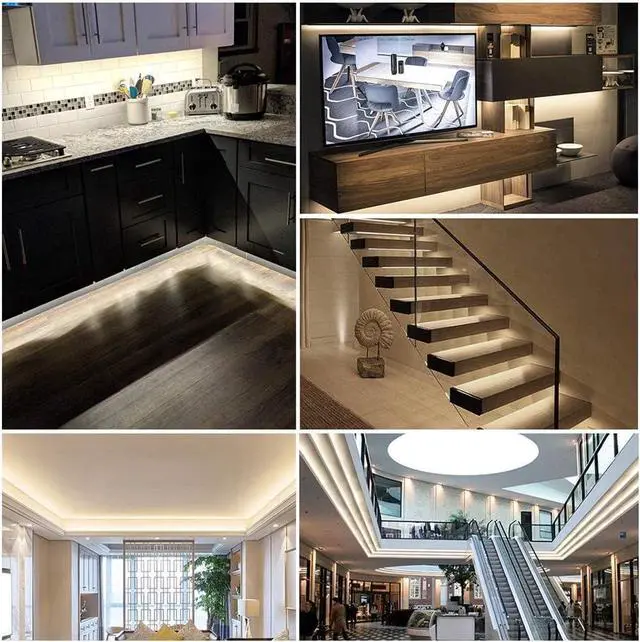 Alt view image 7 of 7 - FCOB COB LED Strip Flexible High Density Uniform Light 9W/m 16.4FT DC24V Warm White 3000K CRI 90+ 8mm Width Dimmable LED Ribbon for Indoor Decoration(No Adapter or Controller)