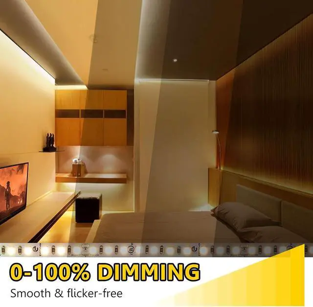 Alt view image 5 of 7 - LED Strip Lights 3000K UL 24V LED Tape Light Warm White Ra 95+ IP30 25ft 2.9W/ft 240+Lumens/ft 900LEDS/Spool UL Listed 5 Year Warranty (Power Supply Sold Separately)