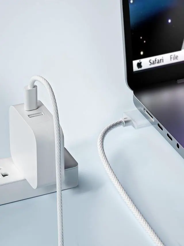 Alt view image 6 of 6 - 140W USB-C to Magnetic 3 Cable Compatible with MacBook Pro 2021 M1 Pro & Max Chip 14 16 MacBook Air 2022 2023 M2 MacBook Pro 2023 M2 Pro & Max Chip 14 16 Safe 3 Cable for MacBook - 6.6ft