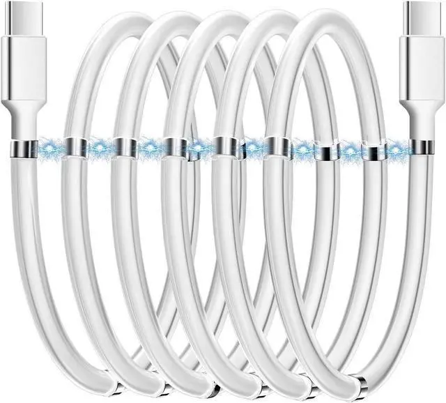 Main image of AICase Magnetic Charging Cable, Type C to Type C (3.3 FT) Super Organized Charging Magnetic Absorption Nano Data Cable for Samsung S23/S22/S21/S20 Ultra, MacBook Pro/Air, iPad Pro 12.9 11 Air Mini