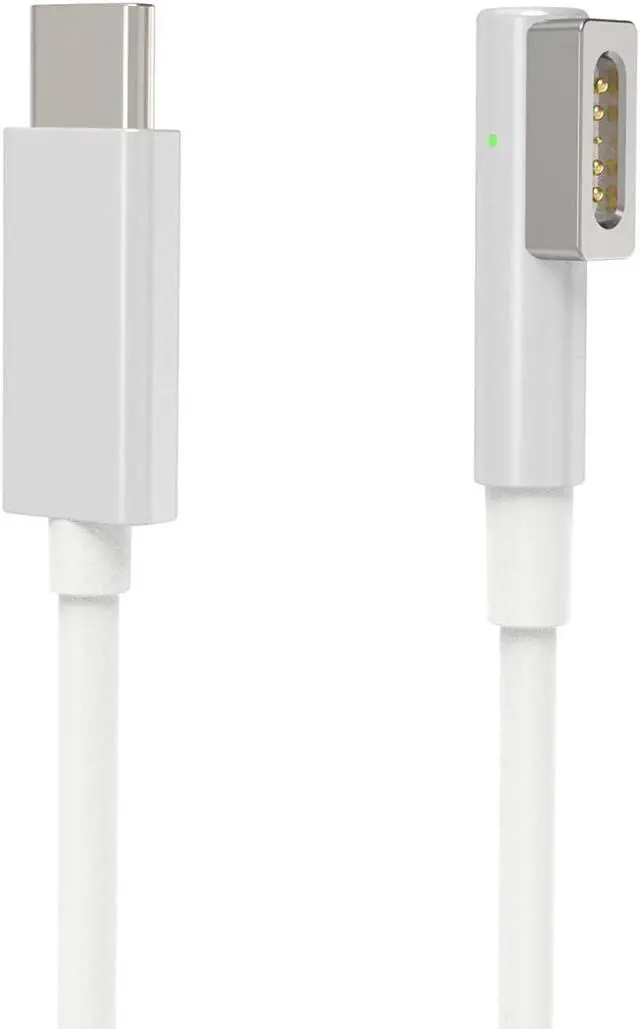 Alt view image 7 of 7 - 60W USB C to Magnetic 1 Charging Cable L-Tip Magnetic Head Compatible with MacBook Air Pro 2007-2012Only Charging Cable Need to use with PD65W Charger