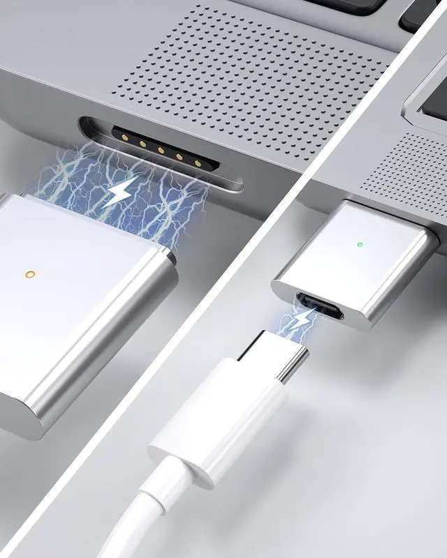 Alt view image 2 of 6 - USB-C to Magnetic 3 Charger Adapter for MacBook Pro 2021-2023 (M1/M2) & MacBook Air 2022-2023(M2)
