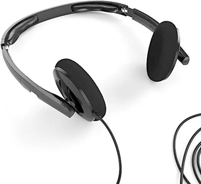 Alt view image 4 of 6 - Ear Cushions Foam Replacement for Plantronics Headphones Most Standard Size Office Telephone Headsets H251 H251N H261 H261N H351 H351N H361 H361N Headset Disposable Covers Black (20Pcs)