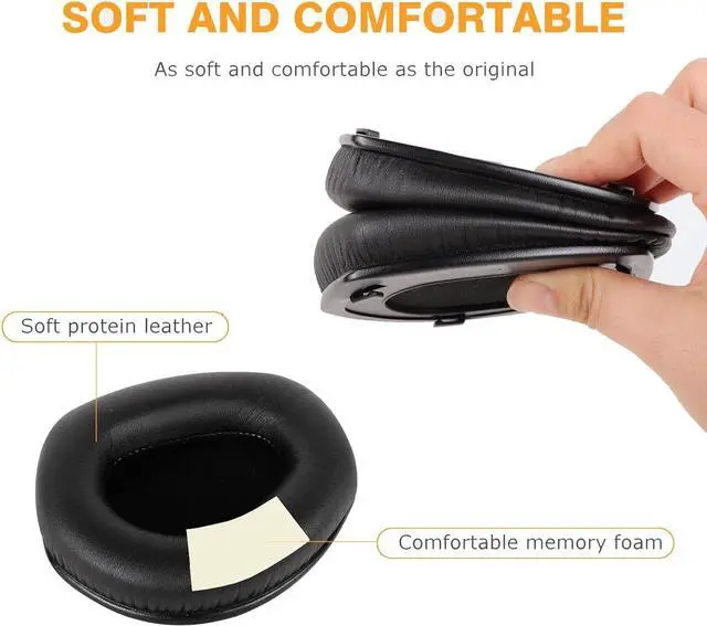 Alt view image 5 of 7 - RS 175/HDR 175/TR 175 Replacement Ear Pads Upgrade Headphones Parts Comfortable RS175 Earpads Cushions Compatible with Sennheiser RS175/RS185/RS195/RS165 HDR175/HDR185/HDR195/HDR165/TR175 Headphones