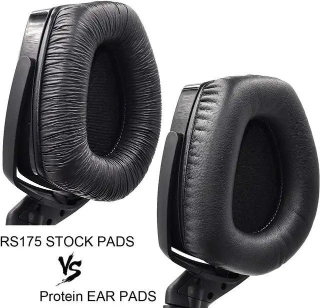 Alt view image 3 of 7 - RS165 175 185 195 Upgrade Quality Ear Pads Replacement Ear Cushion Foam Compatible with Sennheiser HDR RS165 RS175 RS185 RS195 RF Wireless Headphone Added Thicknes(Protein Leather)